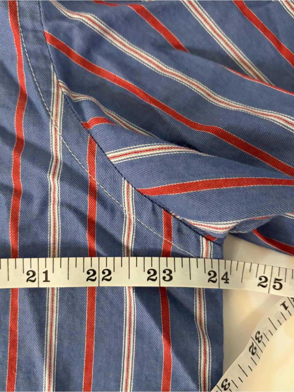 Chaps Men’s Striped Button-Down Shirt - Americana Stripes (Size XL) - Picture 7 of 9